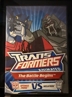 Transformers Animated The Battle Begins Optimus Prime Vs Megatron DVD - Image 1 of 2