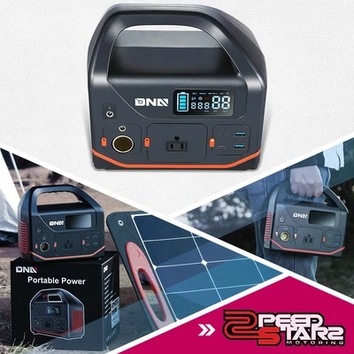 330W Portable Solar Power Bank Station Outdoor Camping Home Emergency Generator - Image 1 of 4