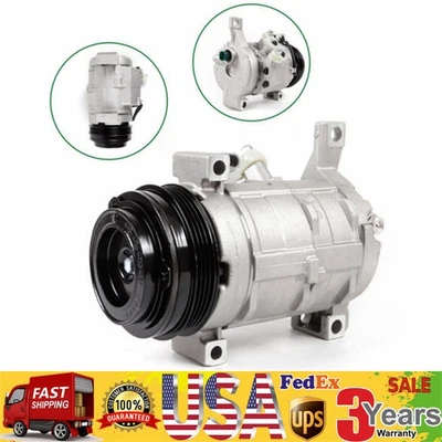 AC A/C Compressor For GMC Yukon 2001 2002 2003-2007 2008 2009 6.0L 5.3L 4.8L - Image 1 of 4