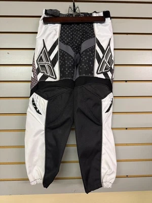 Fly Racing F-16 Pants BLK/WHT/Gray Youth Size 24 Part # 365-53024 New - Image 1 of 4