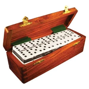 Domino Double Six Two Tone Black & White Jumbo Tournament Professional Size w... - Picture 1 of 1