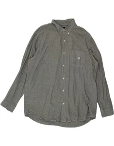 CHAPS Mens Big & Tall Shirt 2XL Grey Cotton AB10 - Picture 1 of 3