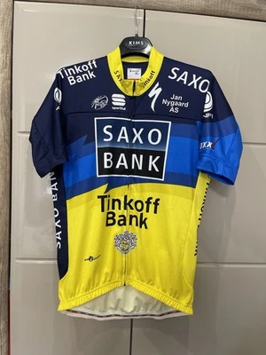 Camiseta masculina de ciclismo Tinkoff Saxo Bank Team Sportful UCI Maillot GG - Imagem 1 de 4