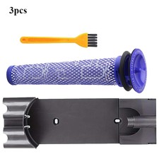 3x Wall Mount Bracket Pre Filters Kit For Dyson V7 V8 Vacuum Cleaner Supplies