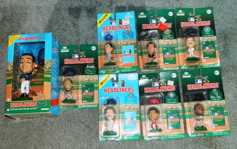 LOT OF NEW IN PACKAGE 1996 & 1998 MLB HEADLINER SPORTS Action FIGURES Cover