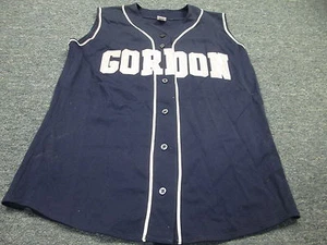 VINTAGE RUSSELL GAME WORN NCAA GORDON COLLEGE AUTHENTIC SOFTBALL JERSEY SIZE L - Picture 1 of 4