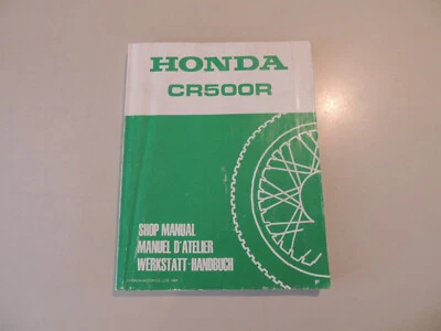 Werkstatthandbuch Honda CR 500 R 1985 manuel d atelier work shop repair shop  - Bild 1 von 4