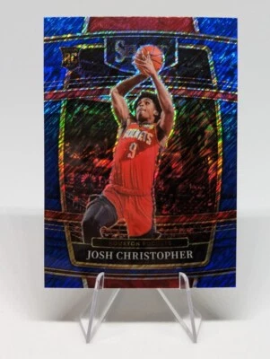 Josh Christopher 2021-22 Panini Select RC Blue Shimmer Prizm #48 Rockets - Image 1 of 2