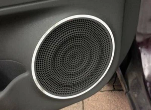 D Chrom Ring für Nissan Cube Z12 Türlautsprecher hinten groß - Edelstahl poliert - Picture 1 of 3
