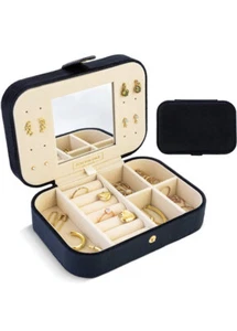 Benevolence LA Plush Velvet Travel Jewelry Storage Box (ebony) - Picture 1 of 6