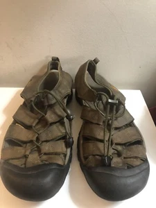 Keen Men's Newport H2 Sport Waterproof Hiking Sandals Brown Leather Gum Size 13 - Picture 1 of 13