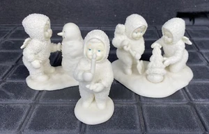 Snowbabies Dept. 56 Figurines Snowman Lot Of 3 - Picture 1 of 11