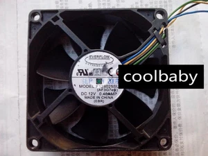 1pc EVERFLOW F128025SU 80*80*25mm DC 12V 0.40A PWM speed control CPU cooling fan - Picture 1 of 1