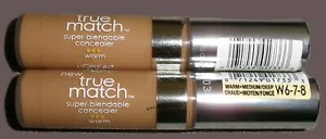 L'Oreal True Match Super Blendable Concealer W6-7-8 Warm~ Medium/Deep Lot of 2 - Picture 1 of 2