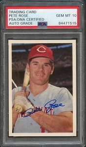 Tarjeta firmada por Pete Rose Topps Renata Galasso #105 1985 automática 10 rojos - Imagen 1 de 2