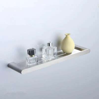 Brushed Gold Nickel 60CM Stainless Steel Bathroom Shelf Single Tier Storage Rack - Image 1 of 4