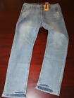Mens Mbx Athletic Taper Jeans 34X32 Nwt Fate Medium Faded Distressed