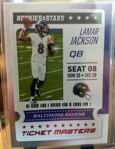 2020 Panini Rookies & Stars Lamar Jackson Ticket Masters - Picture 1 of 2