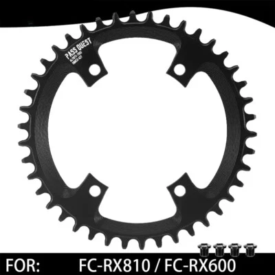 110 Bcd 4 Bolt Chainring Round Oval Narrow Wide Chainwheel 36T-52T Sprockets - Image 1 of 4