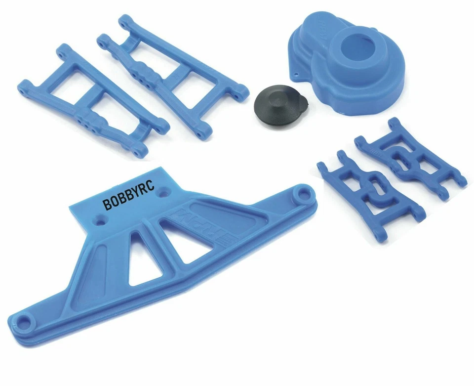 RPM Suspension Arms, Gear Cover & Bumper BLUE For Traxxas 2wd Rustler Stampede - Image 1 of 1