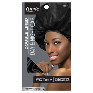 Annie Deluxe Jumbo Day and Night Black Cap - Picture 1 of 2