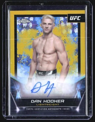2024 Topps Chrome UFC Gold Refractor Auto /50 #FNA-DHO Dan Hooker (AU) - Image 1 of 2