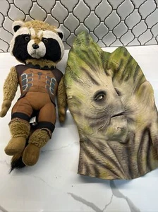 Rocket the Raccoon 16” Plush And Groot Mask Guardians of the Galaxy - Picture 1 of 3