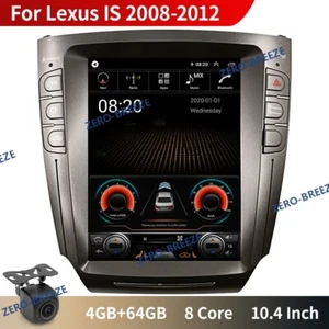 10.4"For Lexus IS250 IS350 2008-2012 4+64G Car Audio GPS Navigation Stereo Radio - Picture 1 of 12