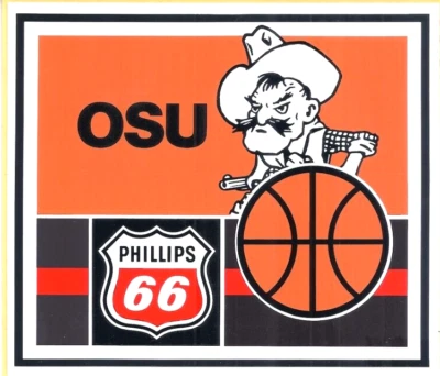 NCAA Oklahoma State University OSU Cowboys 4-3/4" x 5-1/2" VINYL DECAL vintage - Image 1 of 2