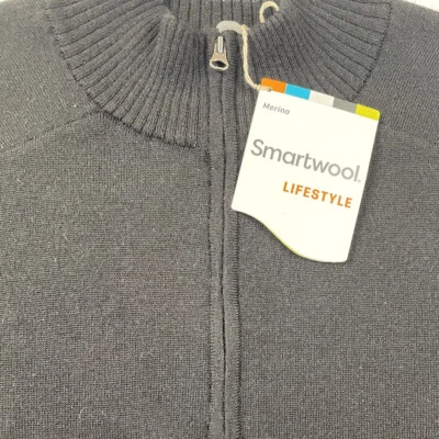 Smartwool Men's Kiva Ridge Half Zip Merino Wool Black Pullover Men's Size Medium - Image 1 of 4