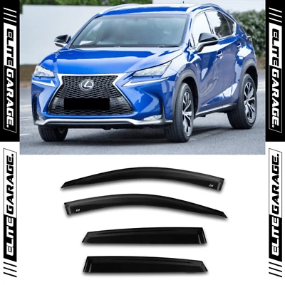 Fits Lexus NX200 NX300 200t 300h - Side Window Visors Weathershields (14-20) - image 1 of 4