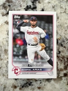 2022 TOPPS MINI MLB BASEBALL ROOKIE CARD CLEVELAND GUARDIANS GABRIEL ARIAS US321 - Picture 1 of 1