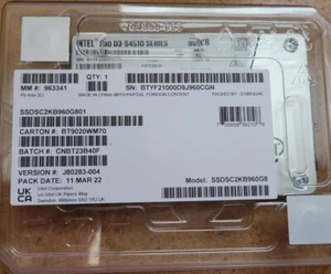 Intel D3 S4510 Series 960GB SSD SSDSC2KB960G801 2.5 6Gb/s SATA 3D2 TLC New - Picture 1 of 1