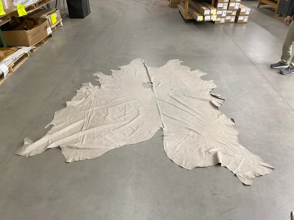 Gray Leather Hide Upholstery Whole Full Cow Hide 45 Square Feet #5312 - Image 1 of 1