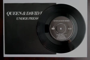 DAVID BOWIE / QUEEN 45 P/S ' UNDER PRESSURE ' EMI 5250 - NR MINT - Picture 1 of 5