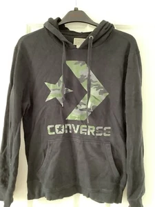 Converse Man Hooded Sweatshirt. Black. Size Medium. Great Condition - Picture 1 of 3