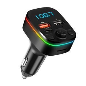 Auto FM Transmitter MP3 Player Detection Dual USB Fast Charger Modulator