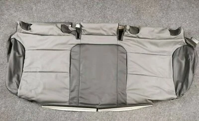 Original Audi A3 8P Funda de Asiento Trasero Cuero Gris/Negro 8P0885405 BJ Qpa - Imagen 1 de 4