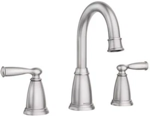 Moen 84947SRN Banbury Widespread High Arc Bathroom Faucet Brushed Nickel - Picture 1 of 6