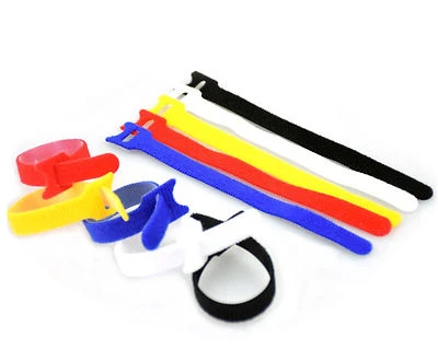 Adjustable Releasable Reusable Hook And Loop Cable Ties, Cable Tidy Strap - Image 1 of 4