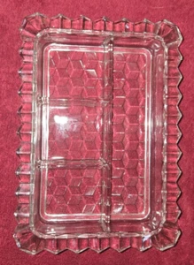 Fostoria American 9" Rectangular 4-Division Relish #624 - Picture 1 of 4