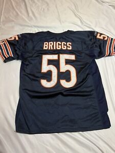 Rebook On Field NFL Chicago Bears Lance Briggs Jersey #55 Blue Mens Size 50