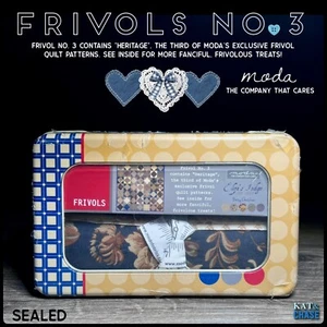 Moda Frivols No. 3 #3 Heritage Eliza's Indigo Betsy Chutchian Quilt Kit Sealed - Picture 1 of 12