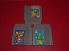 NES Puzzle Lot Burger Time Yoshi's Cookie Digger T. Rock