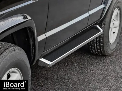 Escalones laterales iBoard premium de 6" aptos para Jeep Cherokee 84-00 4 puertas Foto 1 de 4