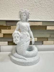 Medusa Head Of Snakes 4” Sculpture Statue Figurine Greek Mythology Perseus Decor - Picture 1 of 4