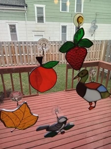 Vintage Sonnenfänger aus Buntglas - Bild 1 von 7