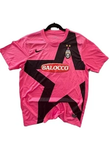 Nike Juventus FC Pink Soccer Jersey with Balocco Sponsor - Size L #21 PIRLO - Picture 1 of 3