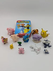 Vintage Auldey TOMY Pokemon PVC figure lot and vintage card case Sasco  - Picture 1 of 16