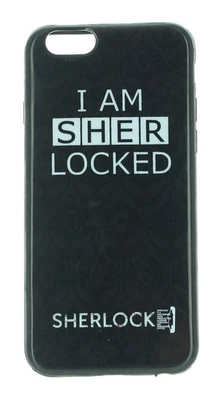 Funda rígida a presión Sherlock iPhone 6: soy Sher bloqueada, negra Foto 1 de 2